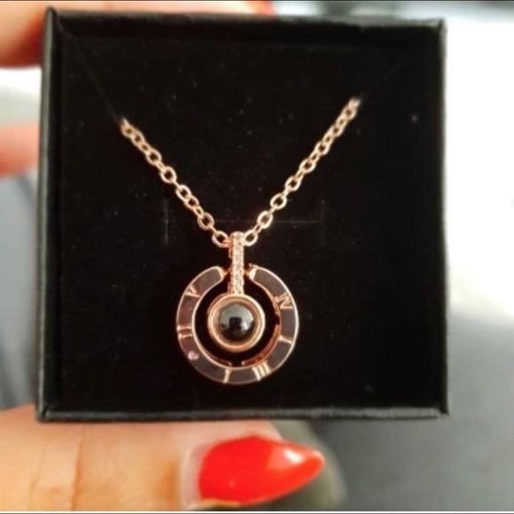 ILOVEYOU x 100 Languages Necklace - Picture 1 of 4